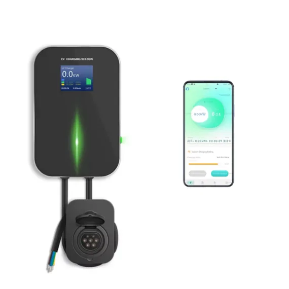 Besen Wallbox Smart fali töltő külön Type 2 aljzattal és telefonos appal